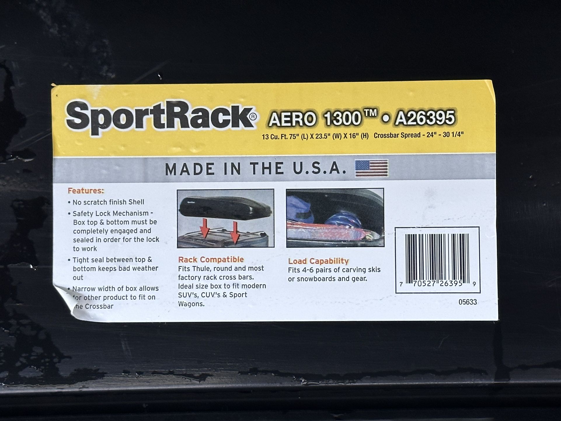 SportRack- Car Shop Sport Cargo Box
