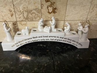 Ceramic Xmas Candle Holder