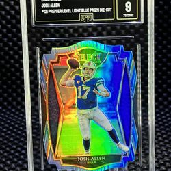 🏈 2020 Josh Allen Light BLUE Die-Cut! 🏈