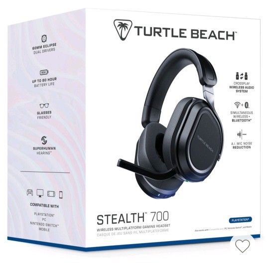 Turtle Beach Stealth 700 Gen 3 Wireless Multiplatform Gaming Headset (Black) PS5