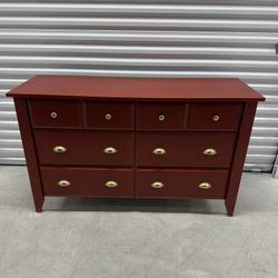 🚨Free Delivery Red Pepper Plywood Dresser - 6 Drawers