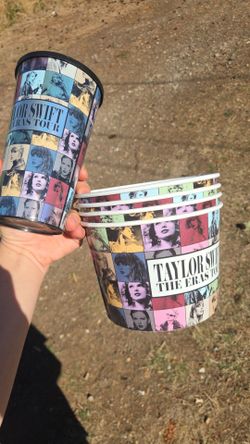Taylor Swift Eras Tour Popcorn Buckets and Cup from Cinemark