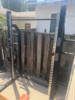 Squat rack with bench