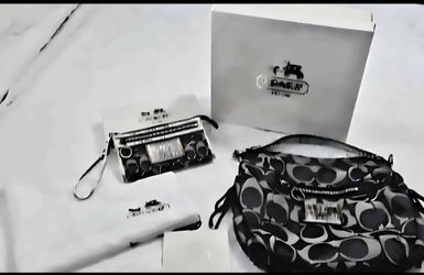 Coach purse with matching wallet