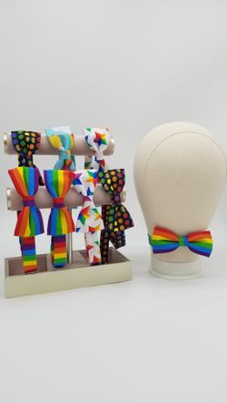 Pride Rainbow Bowties