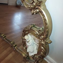 vintage french italian rococo louis xv style gold mirror