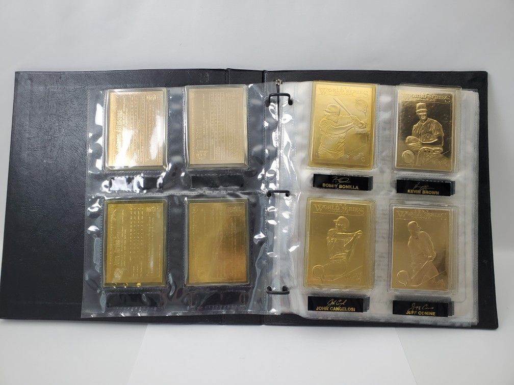 22K Gold World Series Baseball Cards