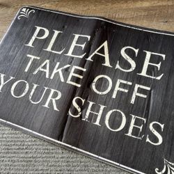 Entry Mat “Please Take Off Your Shoes”