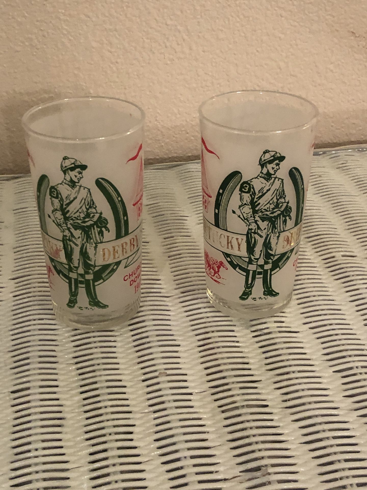 Vintage 1969 Kentucky Derby Julep Glasses (pair)