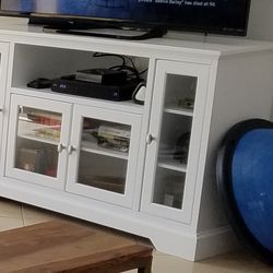 Glass front TV Console