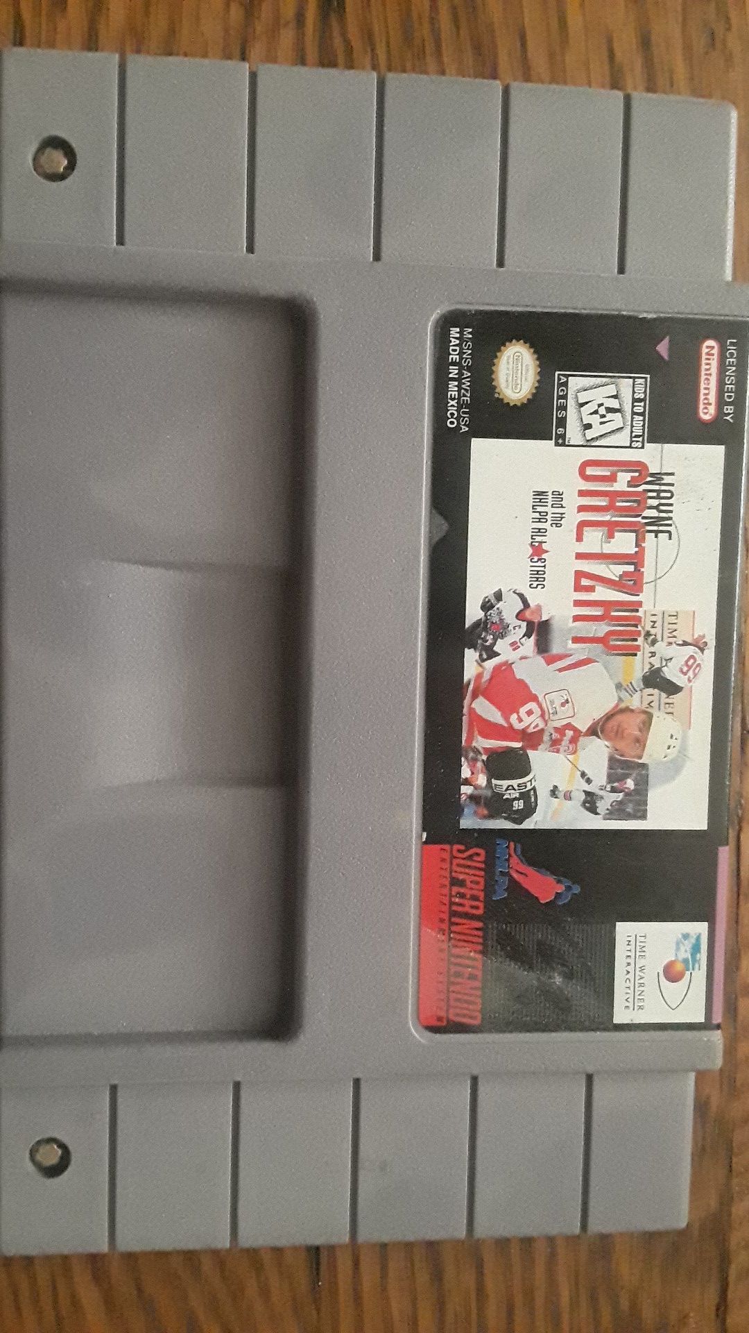 Wayne Gretzky all stars hockey super nintendo game