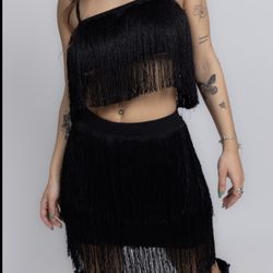 Conjuntito De Falda Y Blusa  De Pelitos  Zise  S  Nuevo