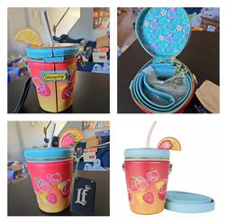 LOUNGEFLY Tropical Drink Crossbody Bag  (NWT)