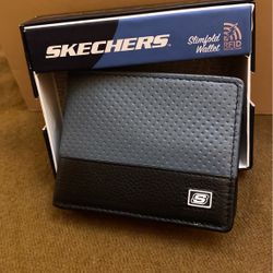 SKECHERS SLIMFOLD LEATHER TOUCH MEN Wallet