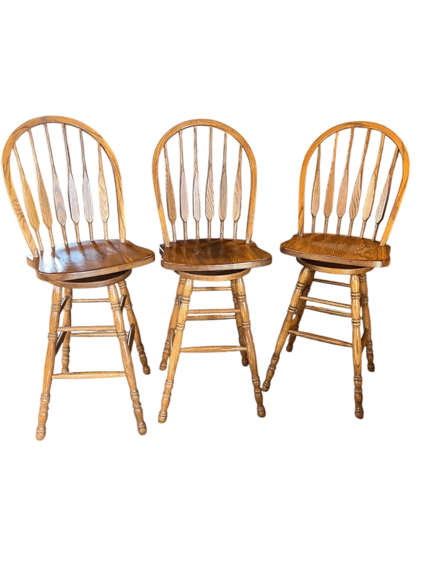 Oak Swivel Bar stools