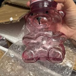 Valentine Glass Bear Jars