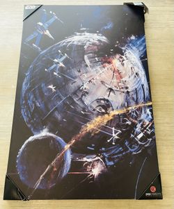 Star Wars Death Star X-Wing Canvas Wall Art *New*