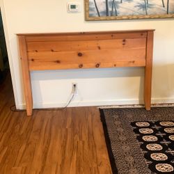 Queen wooden headboard