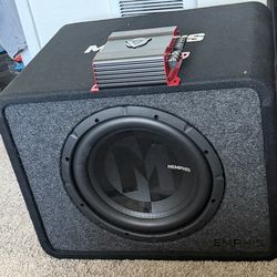 Memphis subwoofer and crunch amp 2125 watt