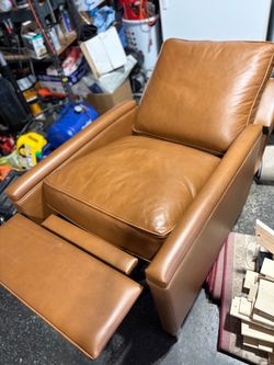 Williams-Sonoma Home Cognac Leather Power Recliner – $750 OBO