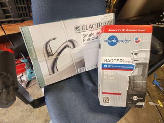 Garbage disposal and faucet