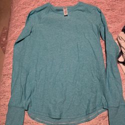 Womens Small/kids Size 14 Ivivva By Lululemon Look Sleeved Shirt 
