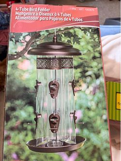4 Tube Bird Feeder