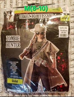 Halloween Costume Zombue Hunter,Boys M 8-10 ‼️ONLY PICKUP‼️