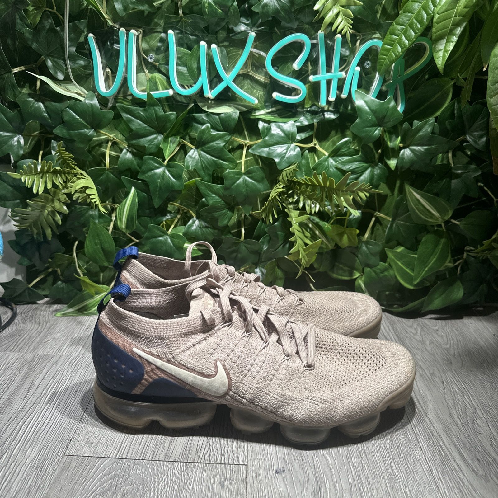 Nike Air VaporMax Flyknit Diffused Taupe Shoes 942842 201 Men's