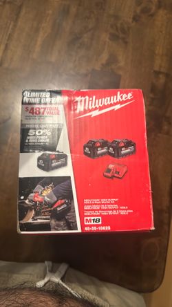Milwaukee 6.0 high output batteries and charger