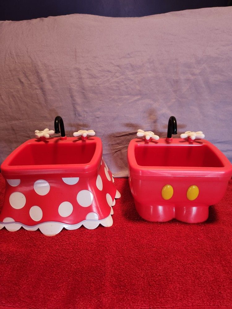 Disney Parks Mickey Mouse & Minnie Mouse Kitchen Sink Ice Cream Bowls