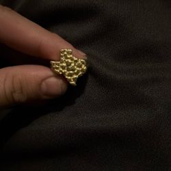  Size 7 10K Texas Nugget Ring 