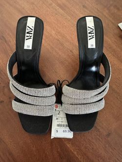 Zara Sandals With Little Heel