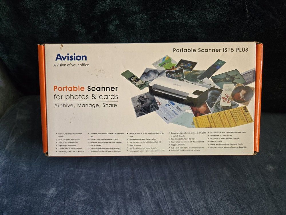 Avision Portable Scanner New In Box