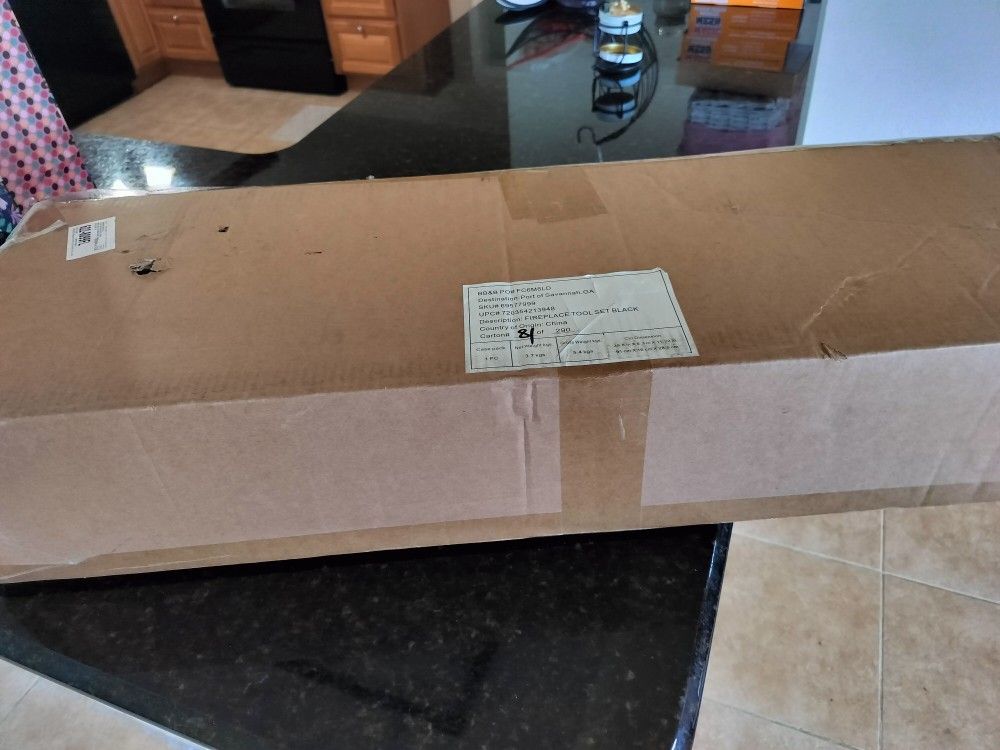 Fire Place Tool Set Black New Never Opened