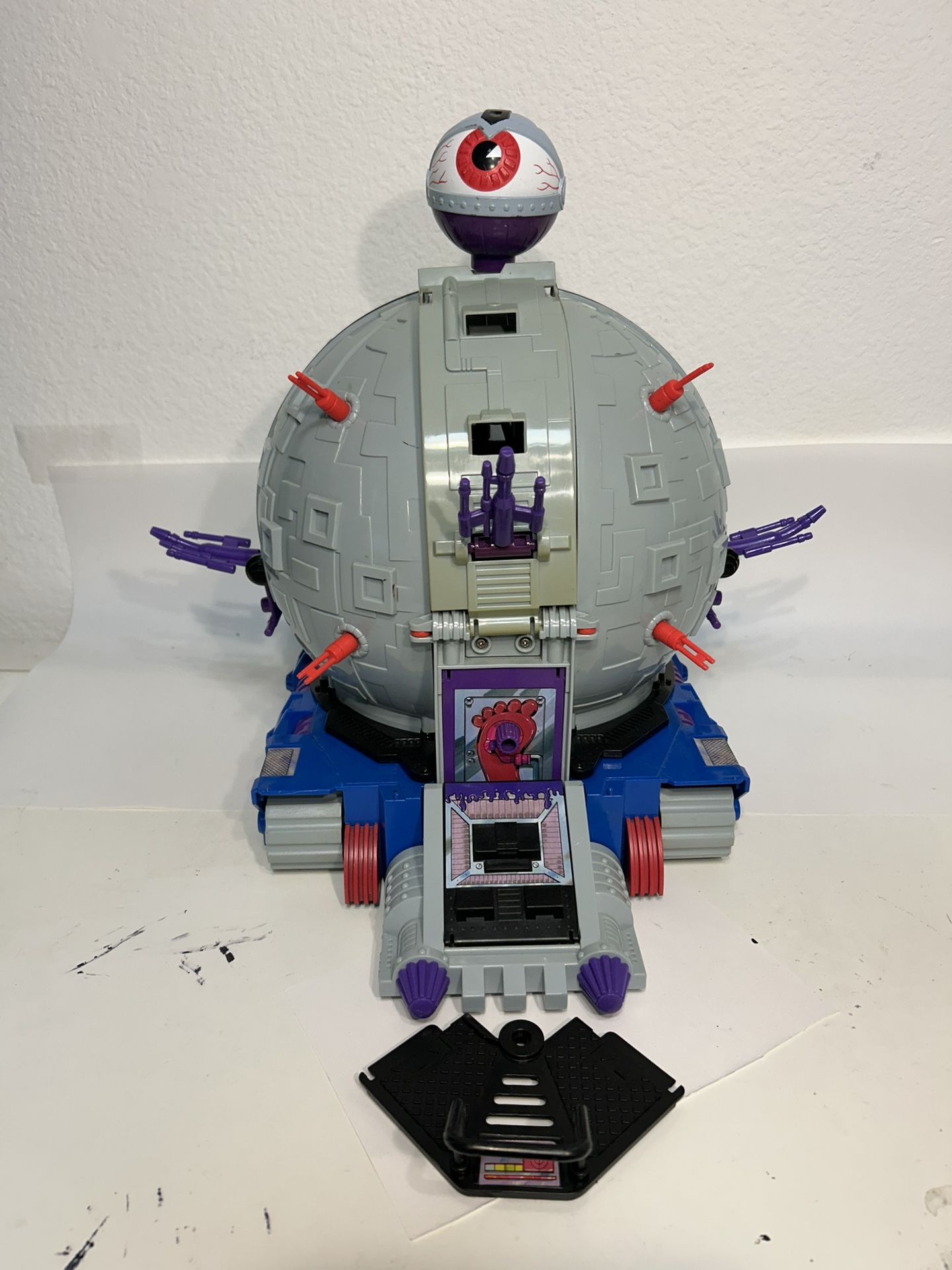 Vintage 1990 TMNT Technodrome Teenage Mutant Ninja Turtles Action Figure Toy 