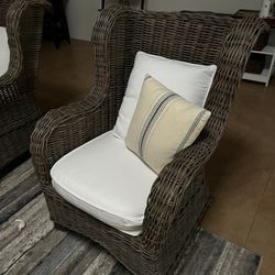 Exuma Upholstered Wingback Chair