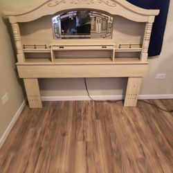 Headboard with lamp $100 OBO