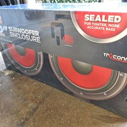 NEW Metra TCBX-212 12" Dual Sealed Subwoofer ENCLOSURE Car Sub Box (No speakers)