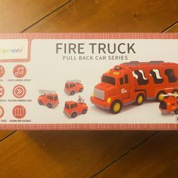 FIRE TRUCK • NEW, UNOPENED • DOLOOWEE • AGES 3+