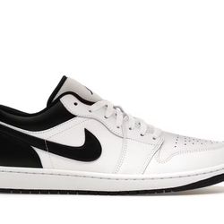 Nike Men's Size 11 Air Jordan 1 Low Sneaker Color White white Black 