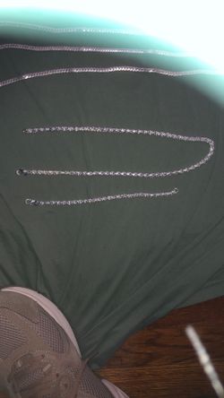 Matching Silver Plated 20in Necklace And Bracelet 