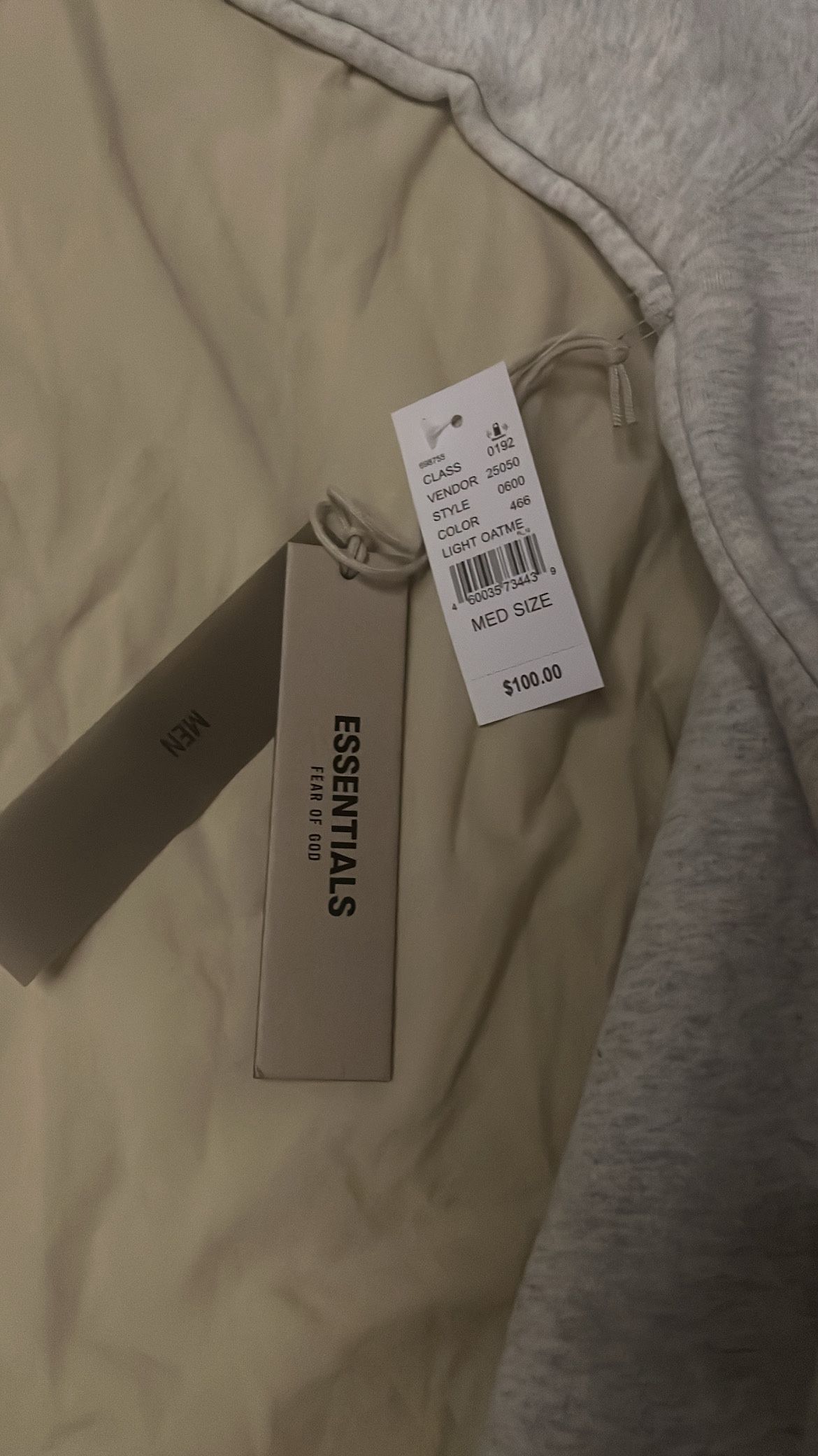 ESSENTIALS HOODIE WHITE