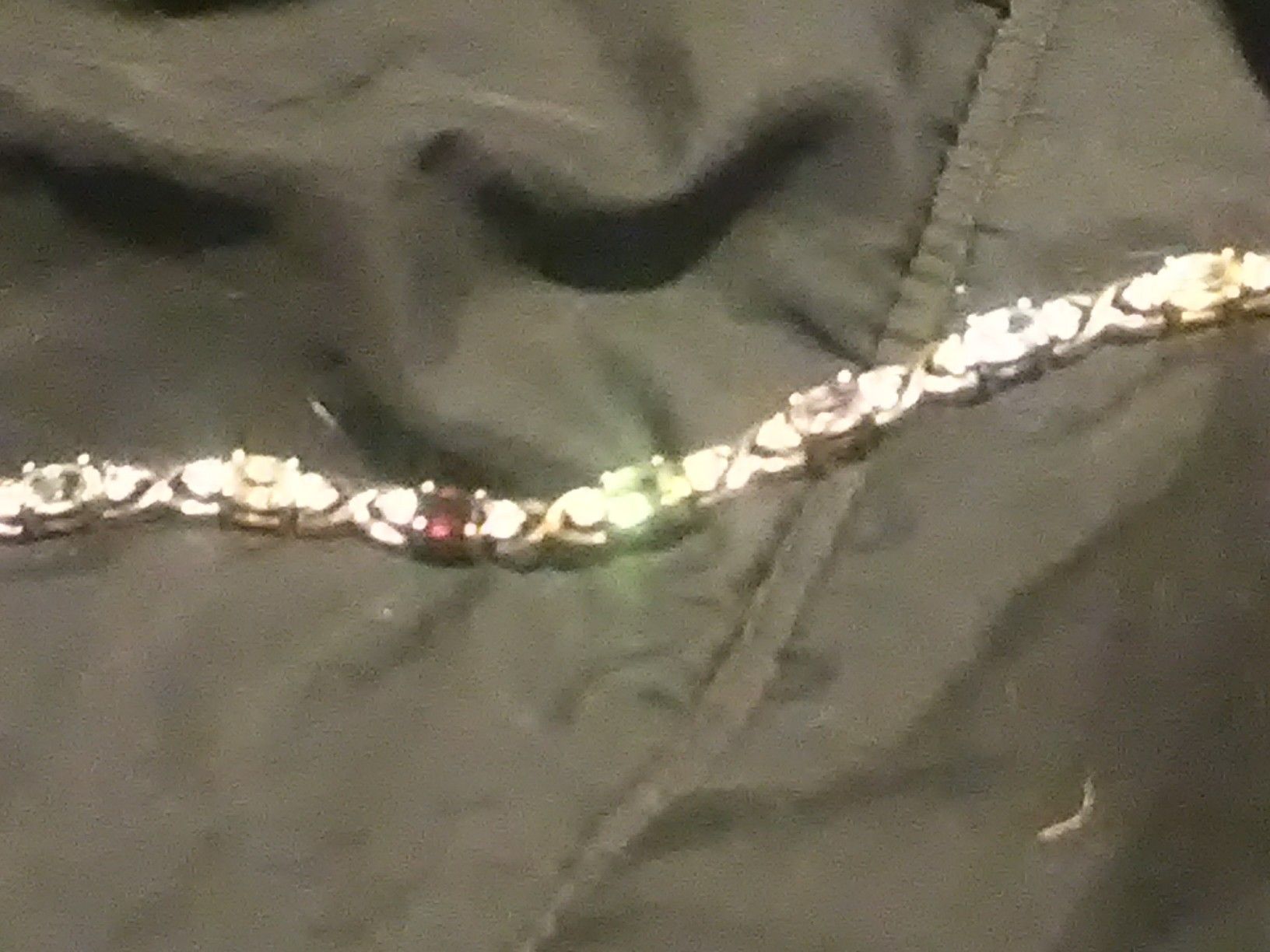 Multi colored stone tennis bracelet
