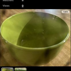 Nice Small Green Bowl No Chips Like New 