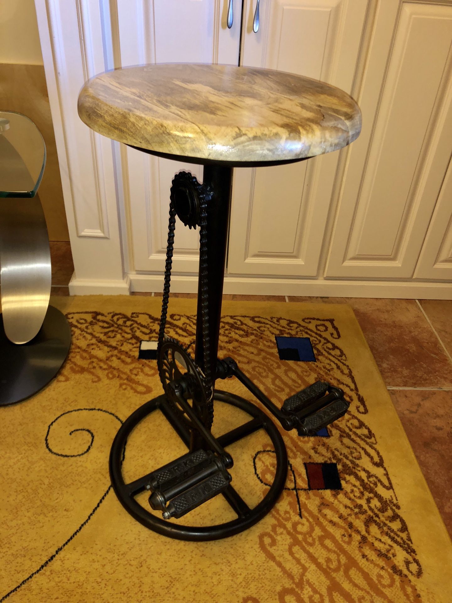 2 bicycle pedal bike stools available $169 each brand new!