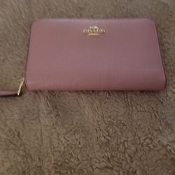 Pink Coach Wallet