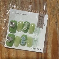 Medium size short press on nails
