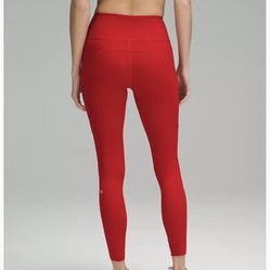 Red Lululemon Leggings