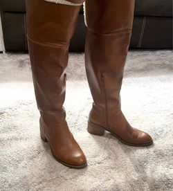 Tan Knee-High Riding Boots size 9